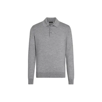 Ermenegildo Zegna Polo Shirts Men Gray
