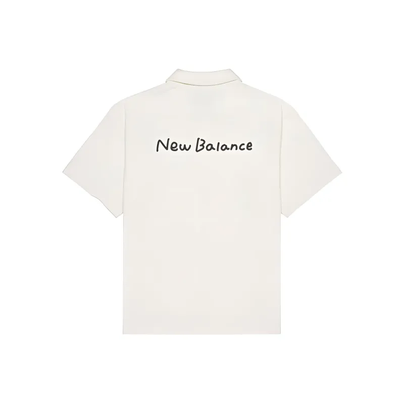 New Balance Polo Shirt Unisex White-1