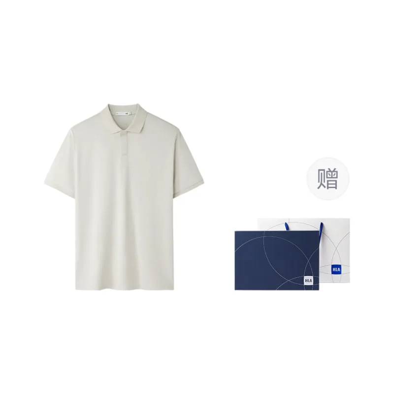 HLA Power Young Series Short Sleeved Polo Shirt Men's-26