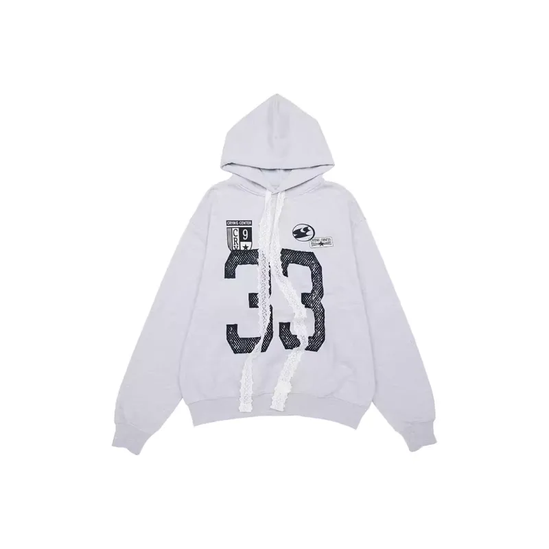 Crying Center Sweatshirts Unisex Gray-0