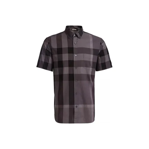 Burberry Shirts Men Gray
