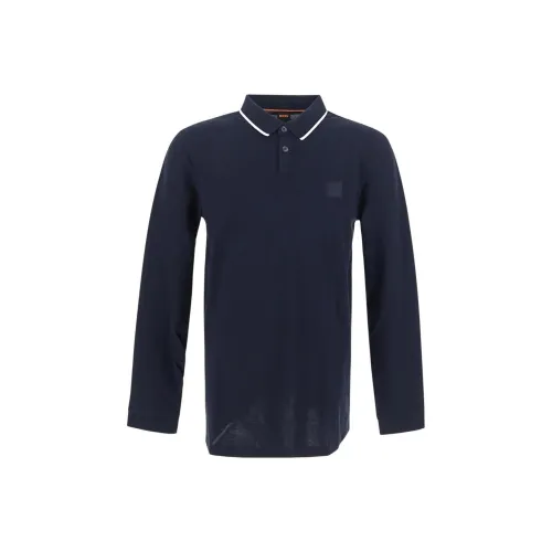 HUGO BOSS Polo Shirts Men Blue