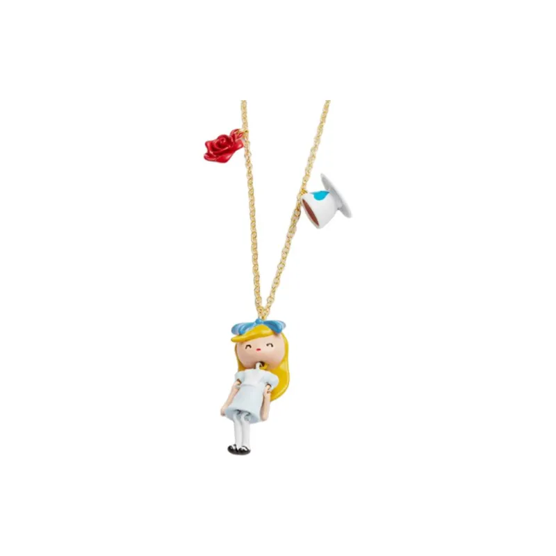 LES NEREIDES Alloy, Silver Plated, Gold Plated, Brass, Enamel Necklaces Women's Gold-2