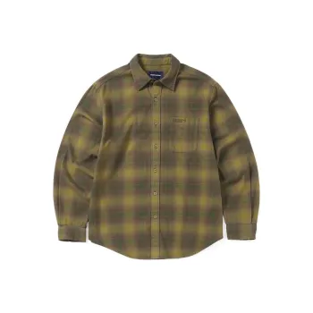 Thisisneverthat SS24 Flannel Check Shirt Unisex Olive