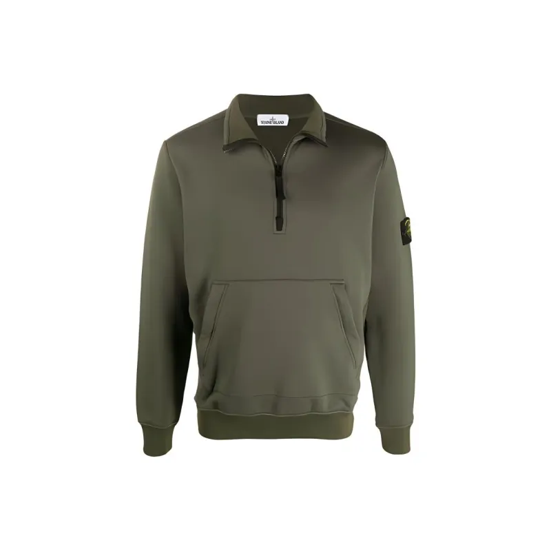 STONE ISLAND Sweatshirt Men's Olive Green-0