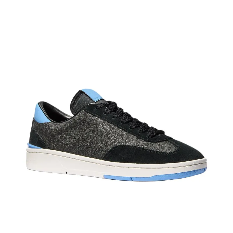 MICHAEL KORS Wilton Low Top Skateboard Shoes Men's Black Blue-1