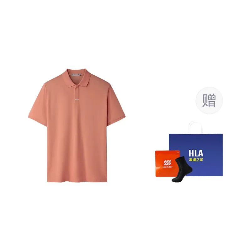 HLA Power Young Series Short Sleeved Polo Shirt Men's-19