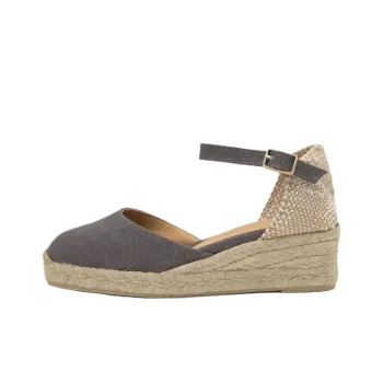 Castañer Carol Wedge Heel High Heels 5cm Women's Gray