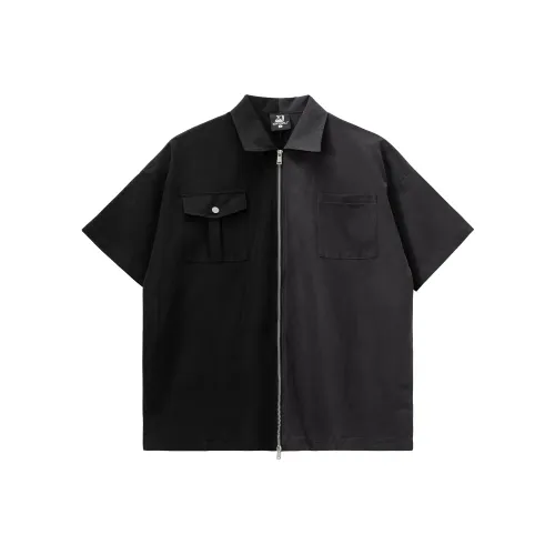 XINYINSU Deconstruction 24SS Shirt Unisex Black