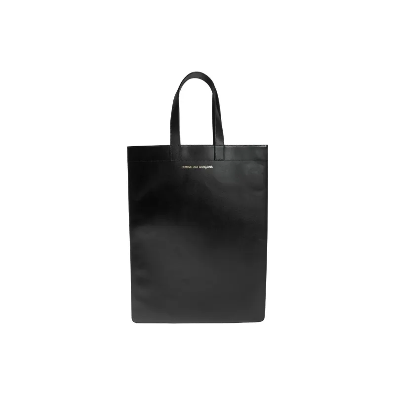 CDG Play Leather Tote Bag Shopping Bag Handbag Regular Women's Black-0