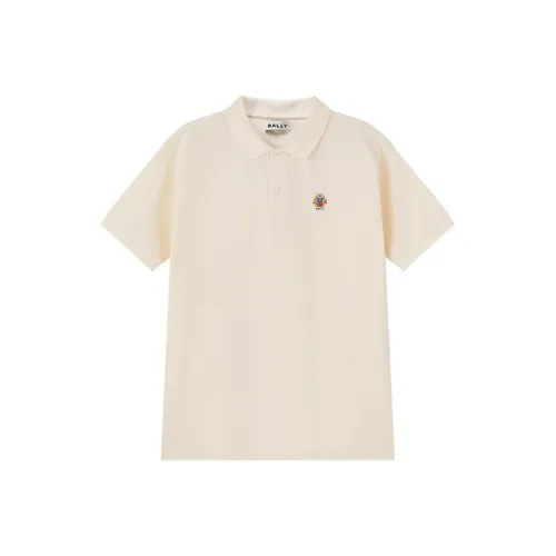 BALLY SS25 Polo Shirt Men's Beige Yellow