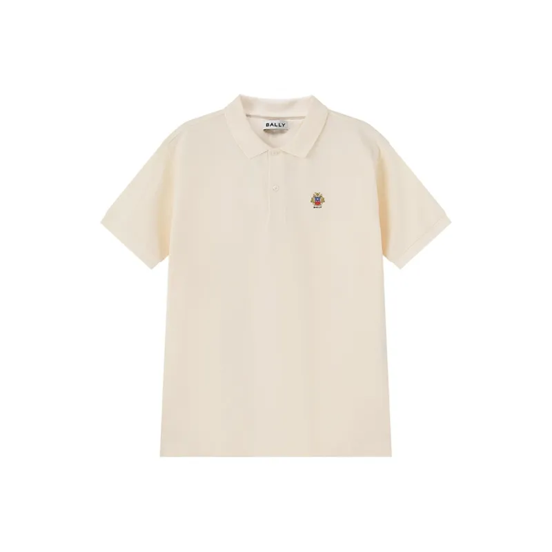 BALLY SS25 Polo Shirt Men's Beige Yellow-0