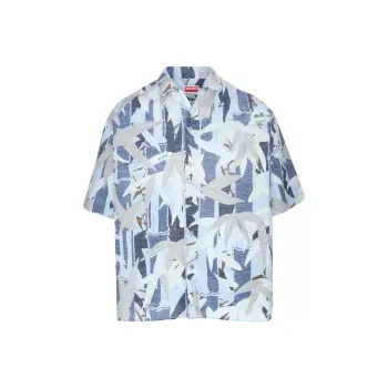 KENZO Chiku Rin Camo Hawaiian Short Sleeved Shirt