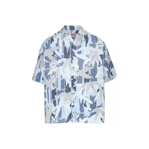 KENZO Chiku Rin Camo Hawaiian Short Sleeved Celim Shirt