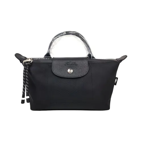 LONGCHAMP Recycled Polyamide Canvas Handbag Women's Black