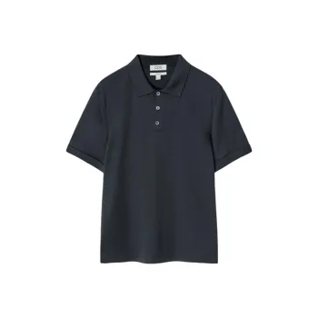 COS Polo Shirts Men Navy Blue