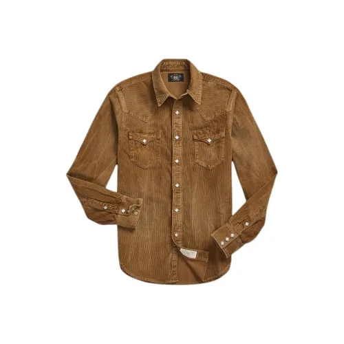 Polo Ralph Lauren SS24 Shirt Men's Brown Yellow