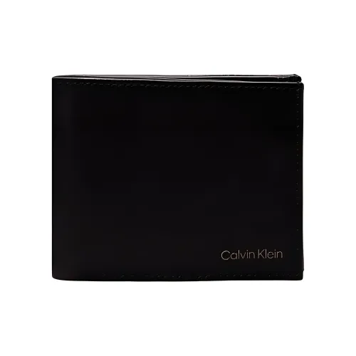 CALVIN KLEIN Nappa Leather Wallet Men's Black