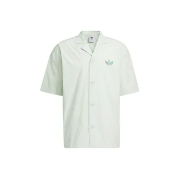 Adidas Originals Shirts Men Linen Green