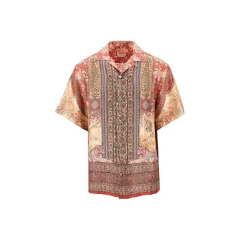 METROCITY Floral Printed Bowling Shirt
