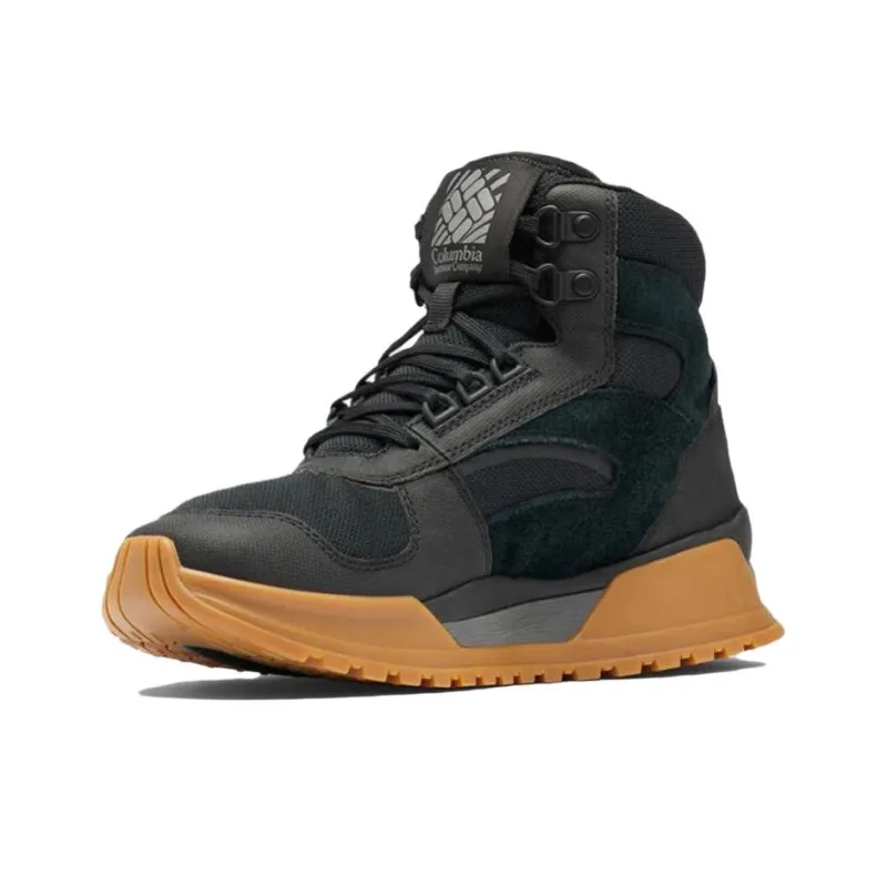 Columbia Wildone Anti Slip Wear Resistant High Top Hiking Shoes Women's Black Green-1