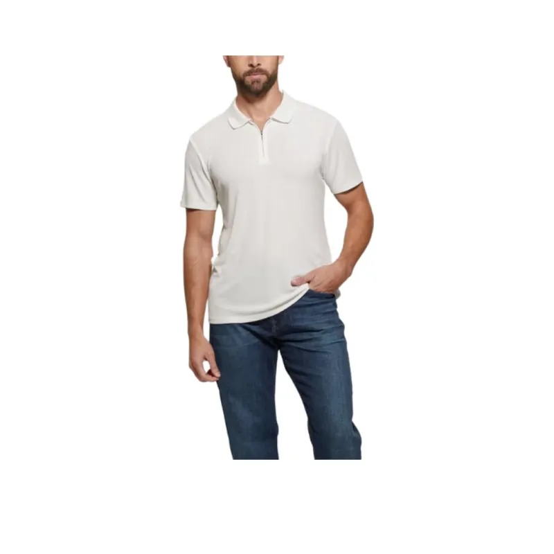 GUESS Polo Shirts Men White-0