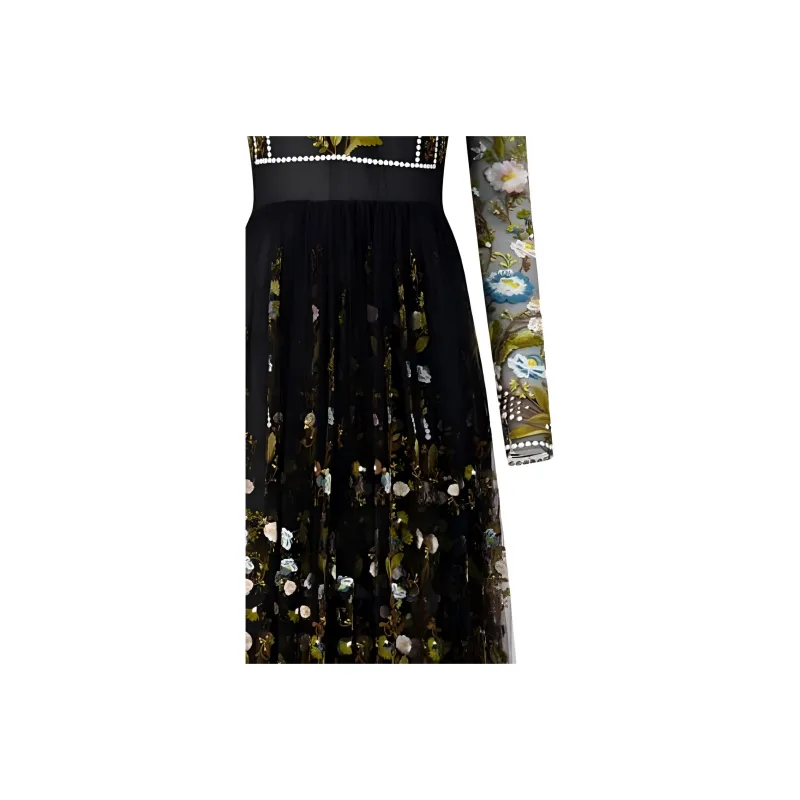 GIAMBATTISTA VALLI Long-Sleeved Dresses Women's Black-3