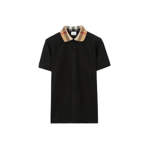 Burberry Checked Short Sleeved Polo Shirt
