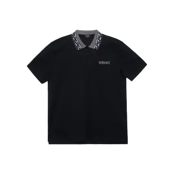 VERSACE Polo Shirts Men's Black