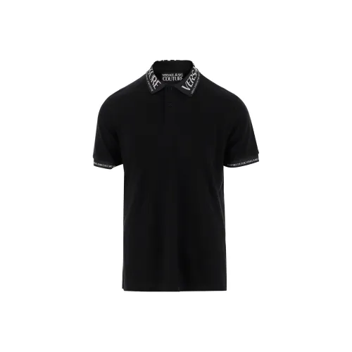 VERSACE JEANS COUTURE Polo Shirts Men Black