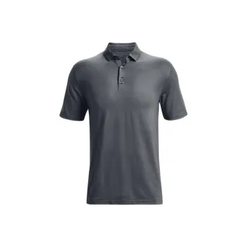 Under Armour Luxe Polo Shirts Men Gray