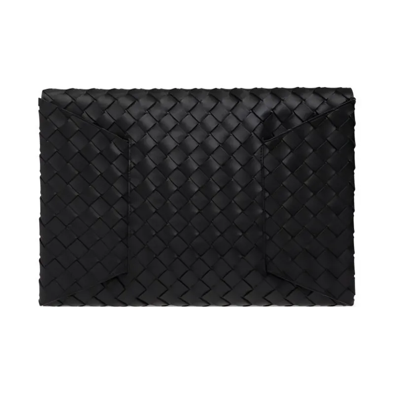 Bottega Veneta Lambskin Clutch Women's Dark Green-2
