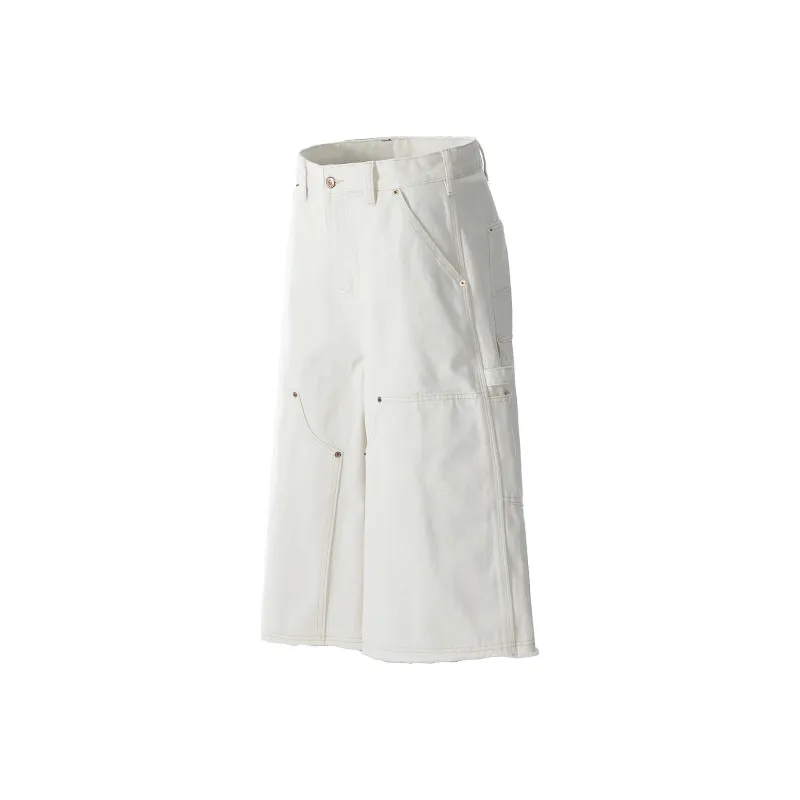 ONITSOP Cargo Shorts Unisex White-2