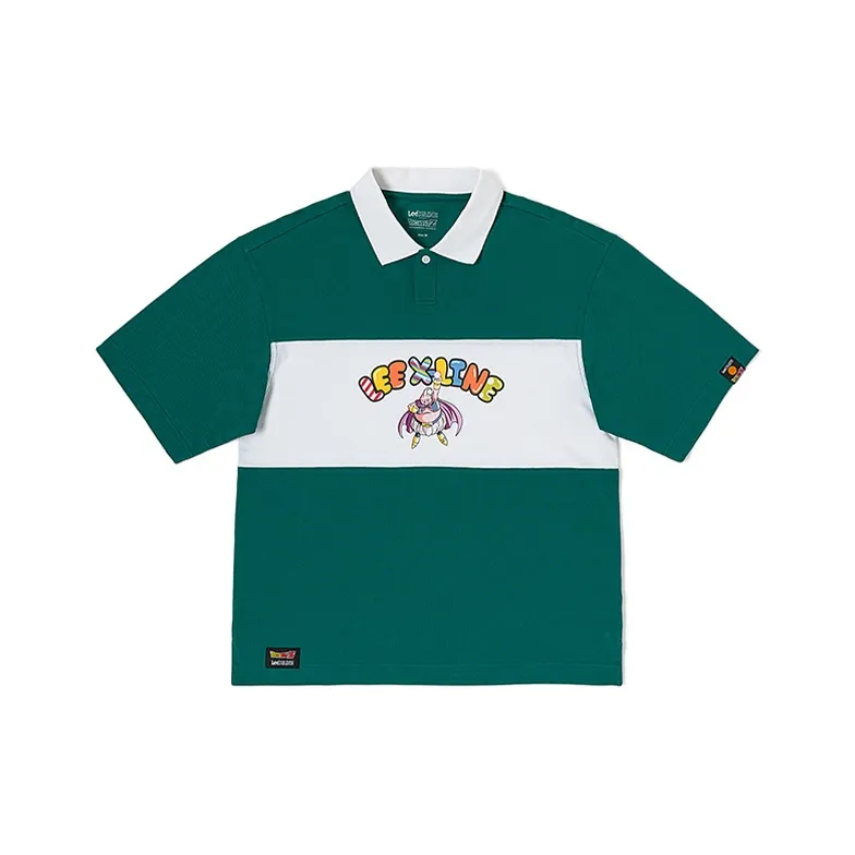 Dragon Ball X Lee X Dragon Ball Co brand Polo Shirts Unisex Turquoise-0