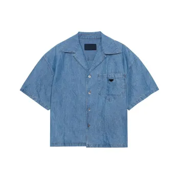PRADA Shirts Men Blue