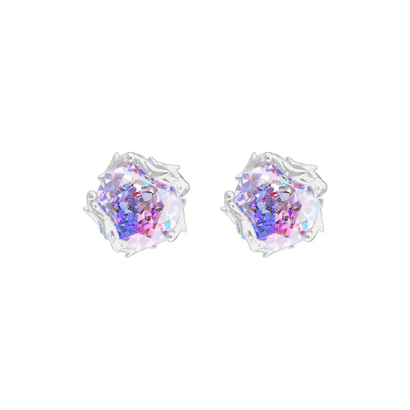 ICEGANG S925 Silver Stud Earrings Unisex-4
