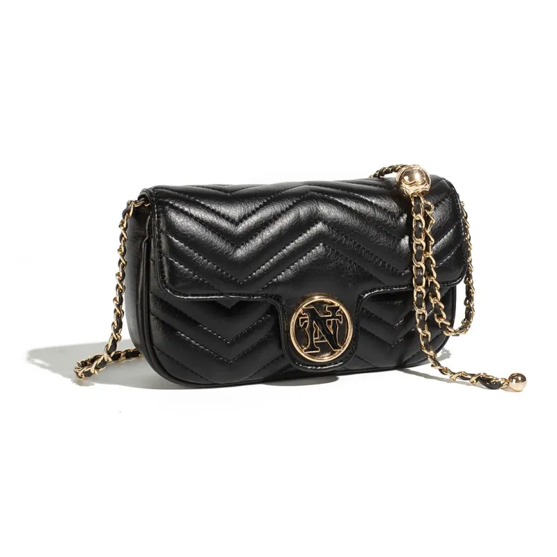 NOISY TEDDY PU Pearl Bag, Shoulder Bag, Crossbody Bag Regular Women's Beige/Black-7