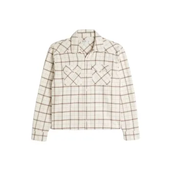 Hollister Shirt Men's Cream Check