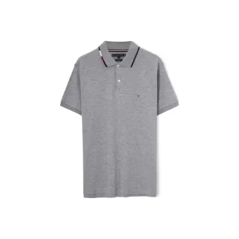 Tommy Hilfiger SS23 Polo Shirt Men's Dark Gray