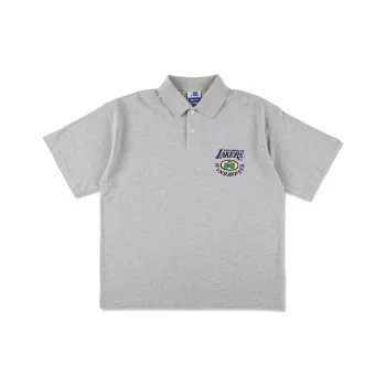 Nba X WIND AND SEA NBA X PARAPPA THE RAPPER Collaboration Polo Shirts Unisex Gray