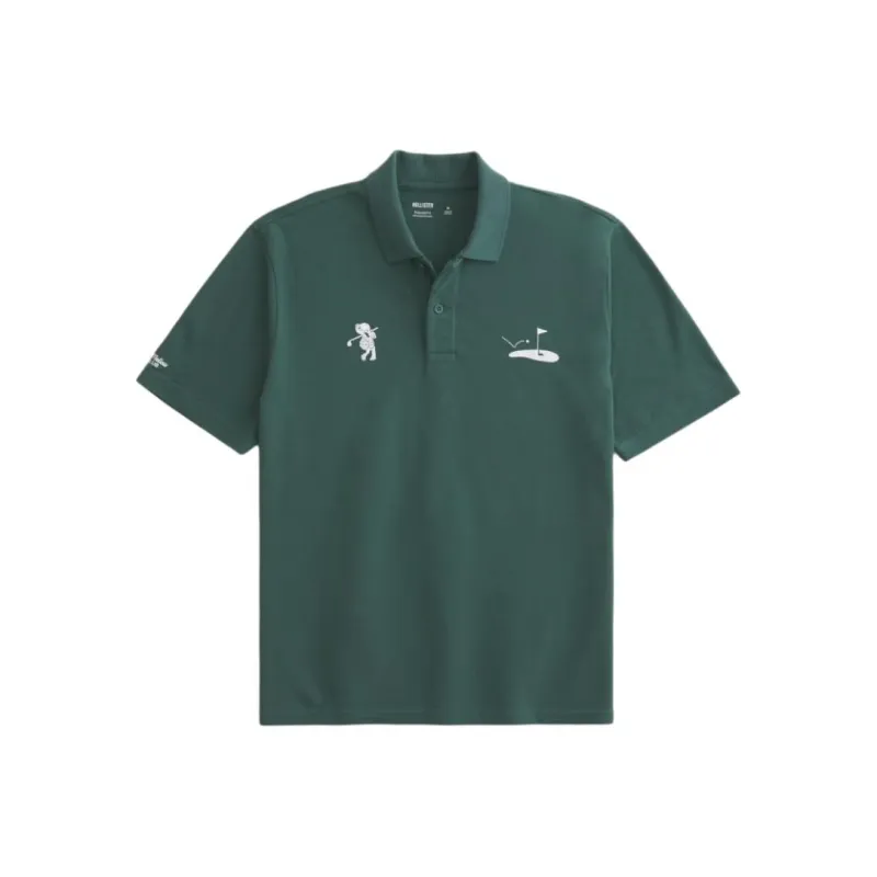 Hollister Polo Shirt Men's Dark Green-0