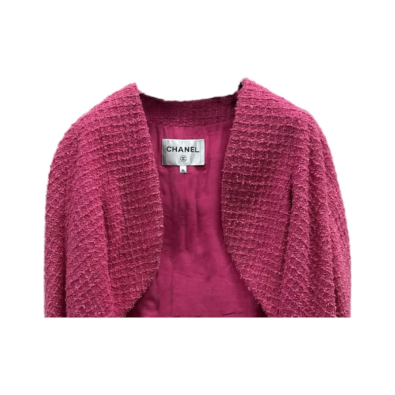 CHANEL Jackets & Coats Women's Rose Red-4