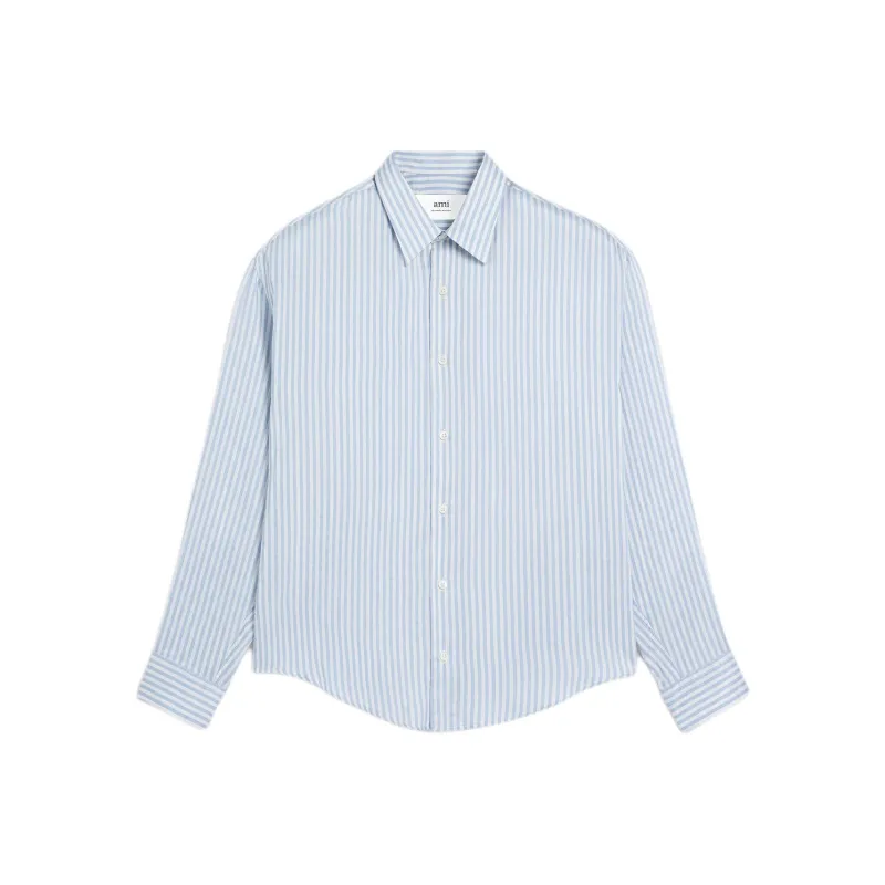 AMIPARIS Striped Button Up Shirt-0