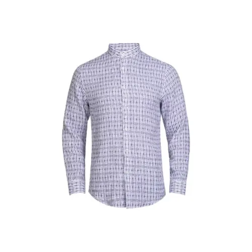BRAUN BUFFEL Shirt Men's Blue White