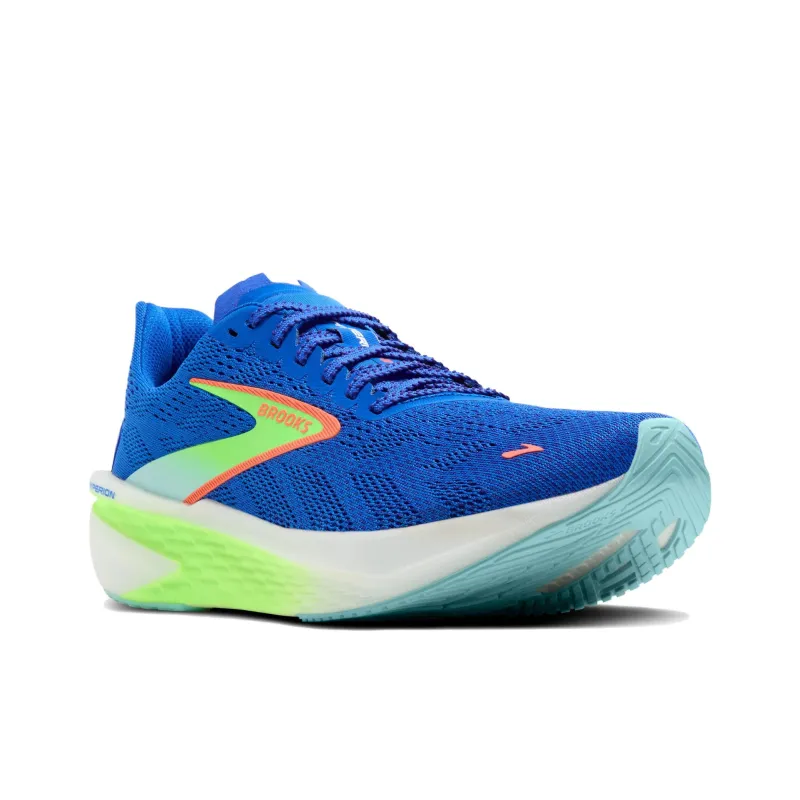 Brooks Anti Slip Wear Resistant Low Top Casual Running Shoes Men's Blue-3