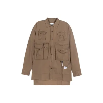 And Wander FW24 Shirt Men's Khaki