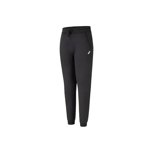 asics Grey Men Running Knitted Sports Pants Men's Black