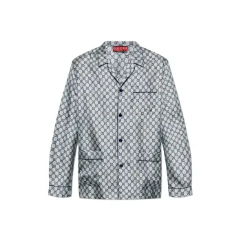 GUCCI Gg Monogram Satin Shirt