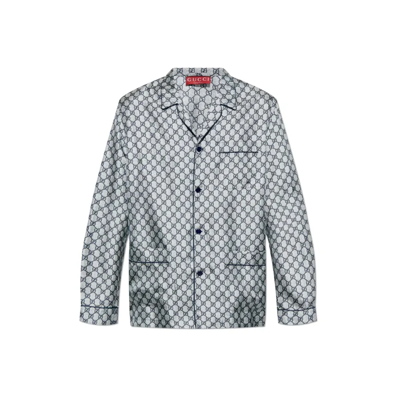 GUCCI Gg Monogram Satin Shirt-0