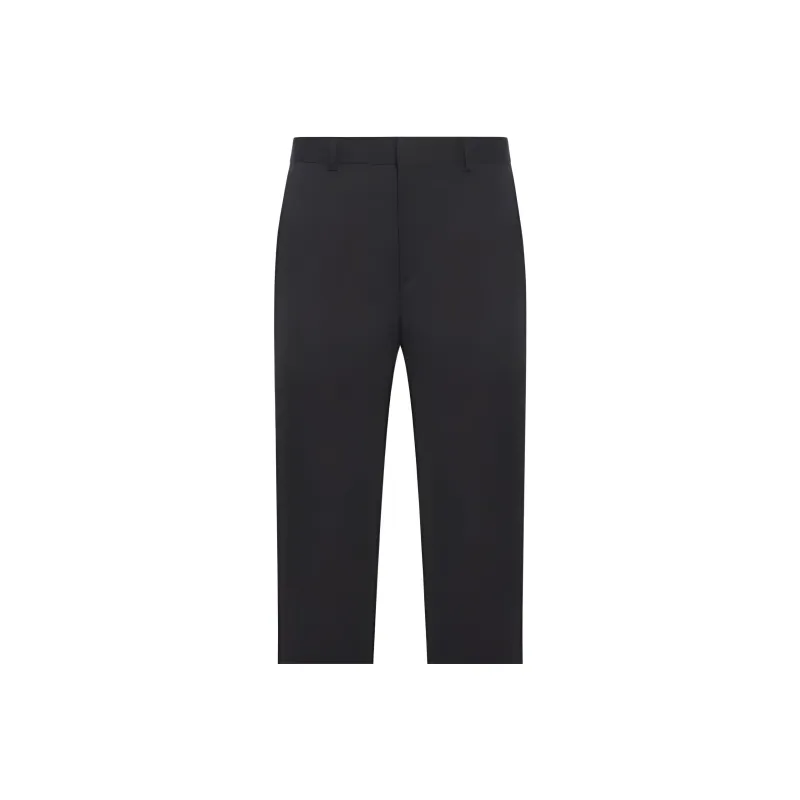 GUCCI Logo Embroidery Wool Pants-3